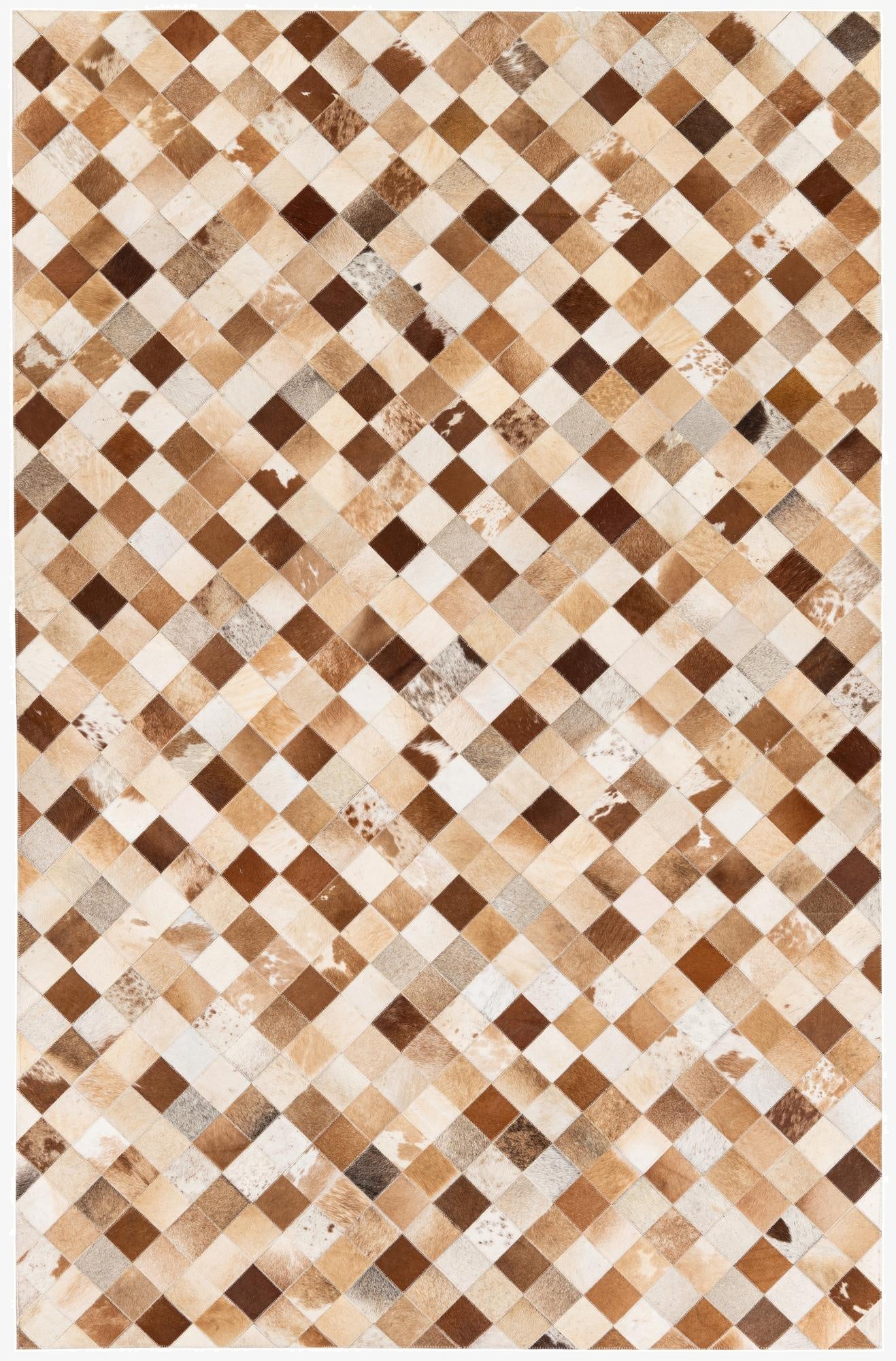 5' 1 x 7' 11 Cowhide Stocks Rug