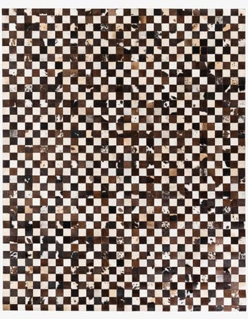 7' 11 x 9' 9 Cowhide Stocks Rug