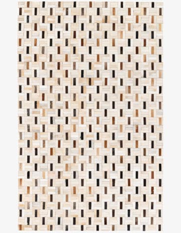 5' 1 x 8' Cowhide Stocks Rug