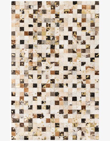 5' 1 x 8' Cowhide Stocks Rug