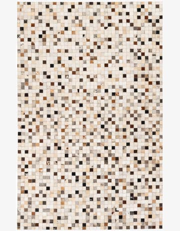 5' x 7' 10 Cowhide Stocks Rug