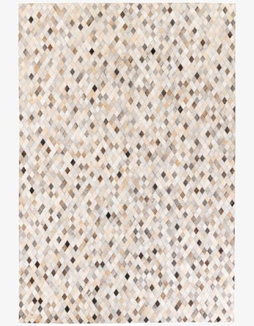 6' 8 x 9' 9 Cowhide Stocks Rug