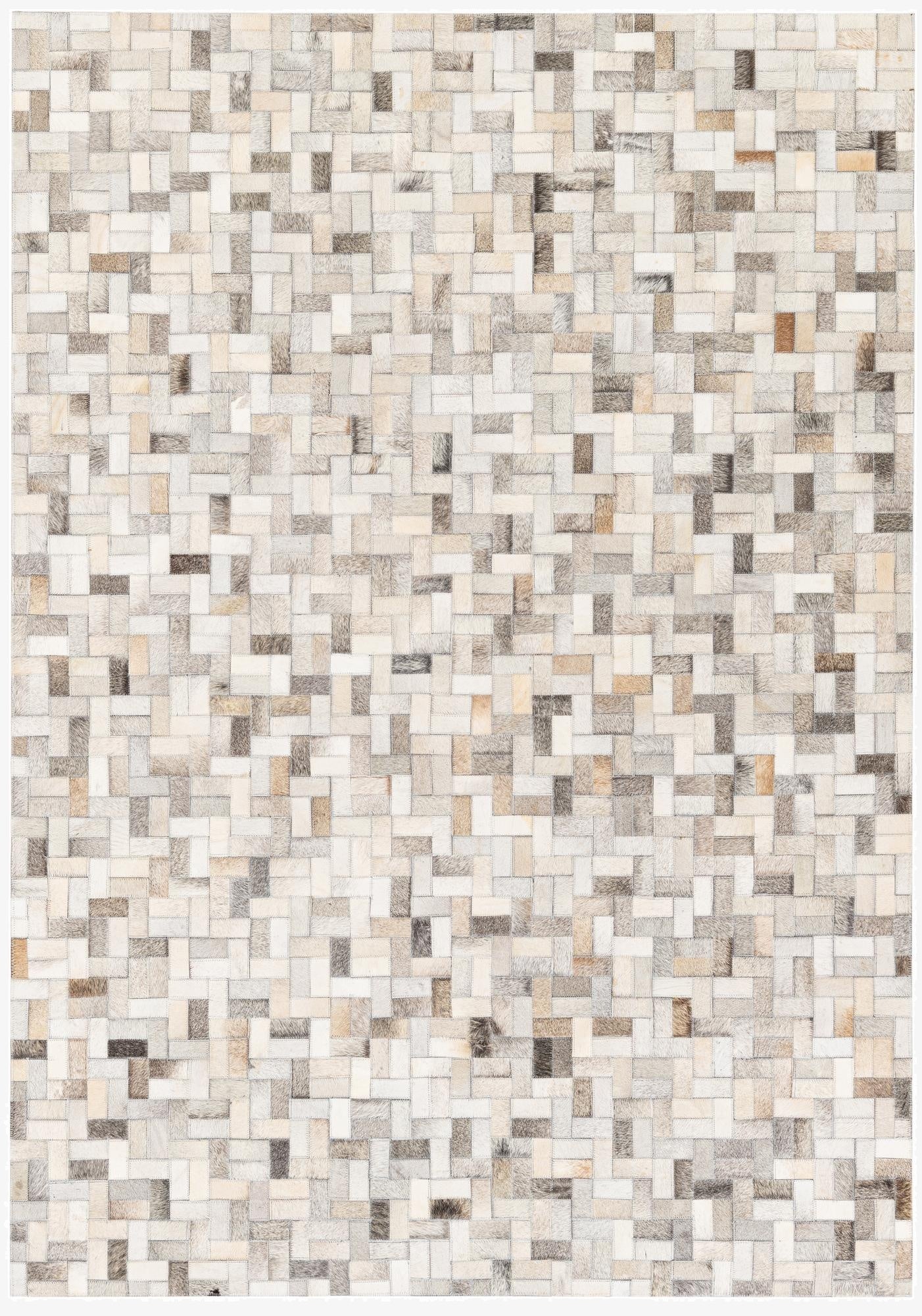 4' 7 x 6' 6 Cowhide Stocks Rug