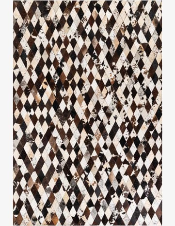 6' 7 x 9' 11 Cowhide Stocks Rug