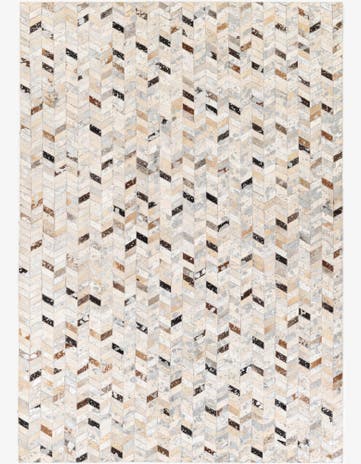 5' 4 x 7' 7 Cowhide Stocks Rug