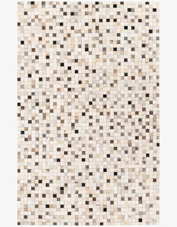 5' x 7' 11 Cowhide Stocks Rug