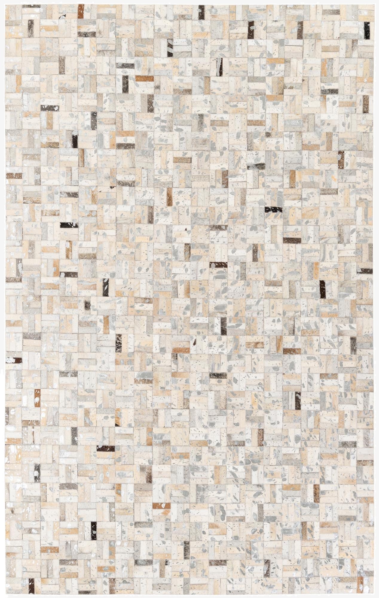 5' x 8' Cowhide Stocks Rug