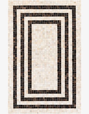 5' 1 x 7' 11 Cowhide Stocks Rug