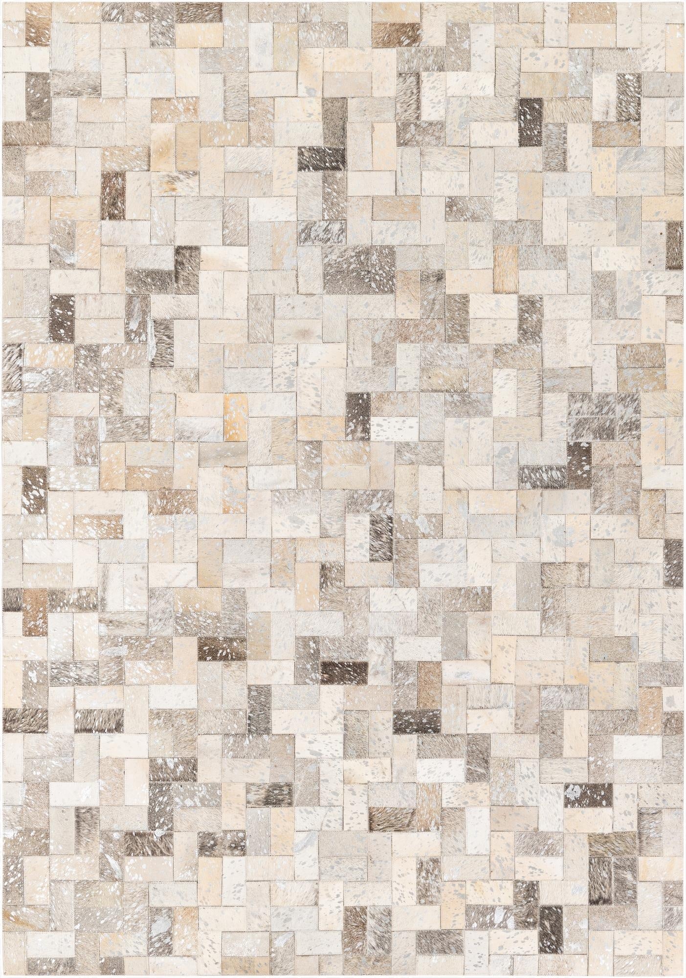 4' 9 x 6' 10 Cowhide Stocks Rug