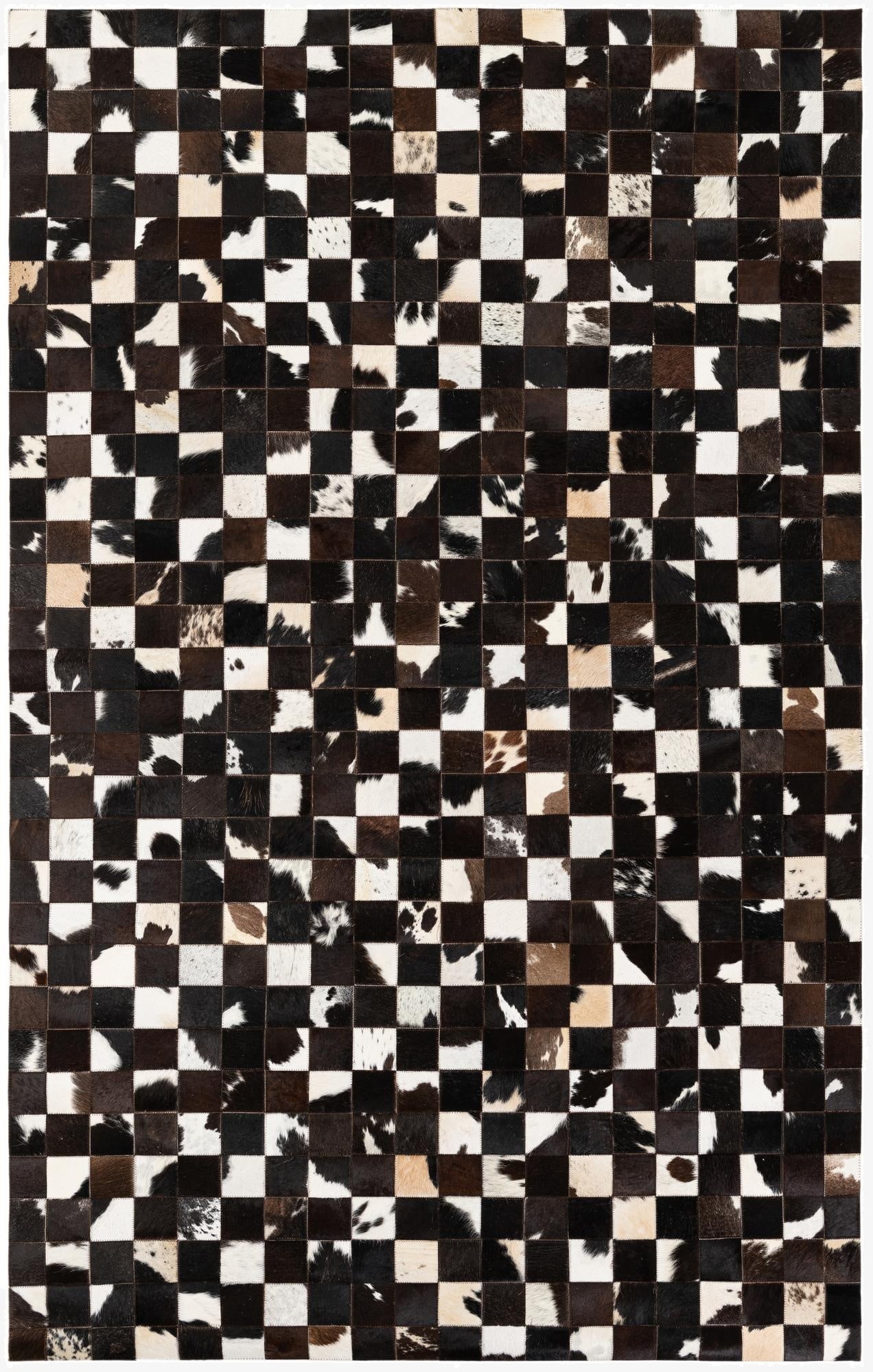 5' x 7' 11 Cowhide Stocks Rug
