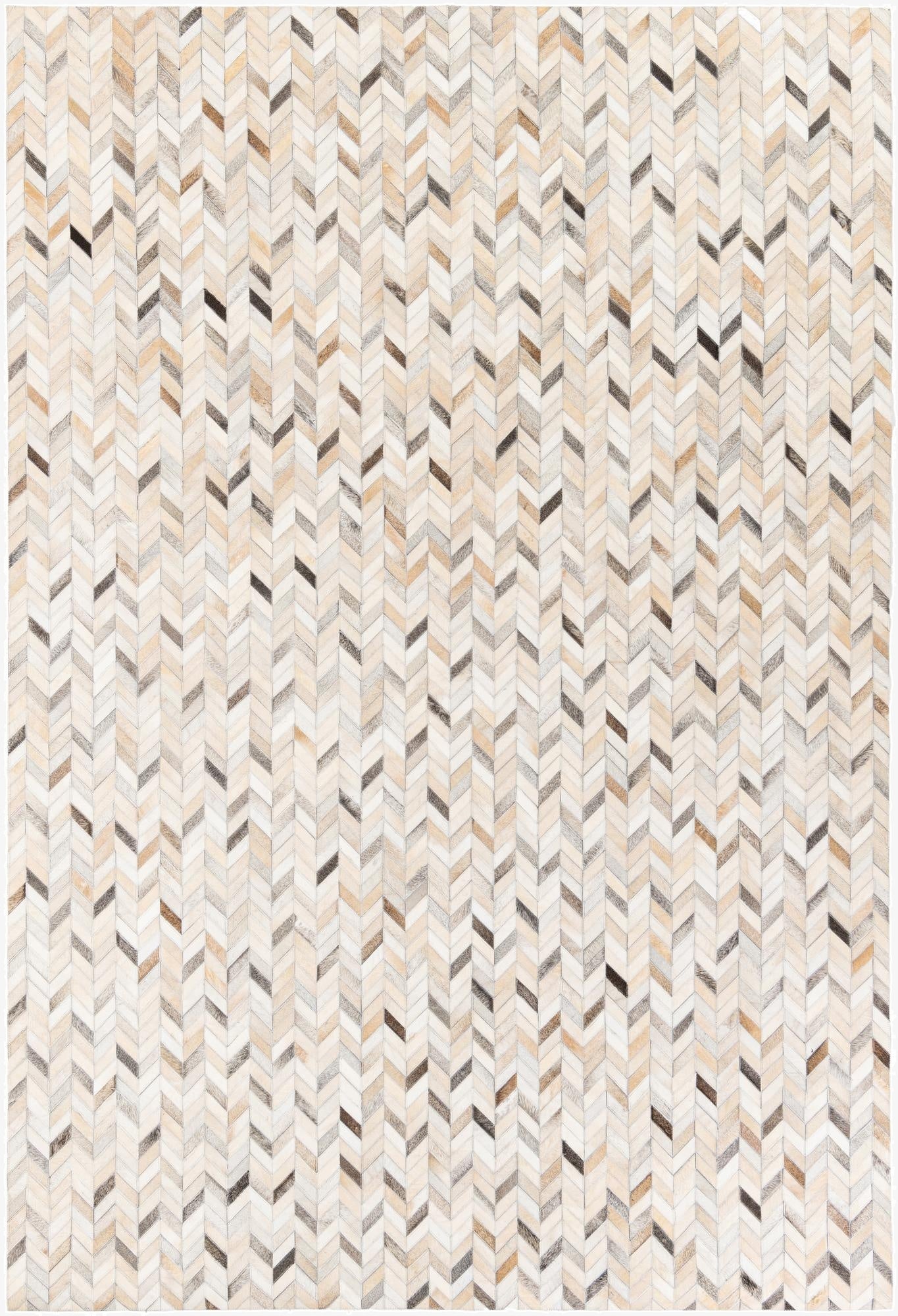 6' 8 x 9' 10 Cowhide Stocks Rug