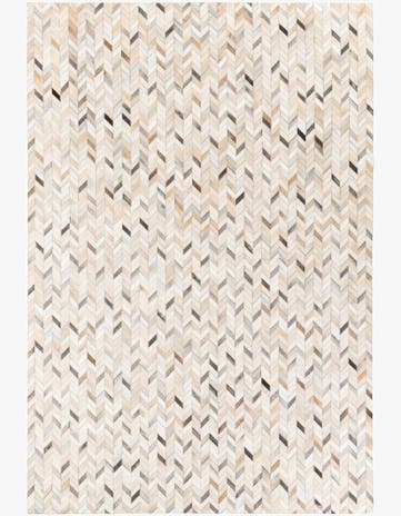 6' 8 x 9' 10 Cowhide Stocks Rug