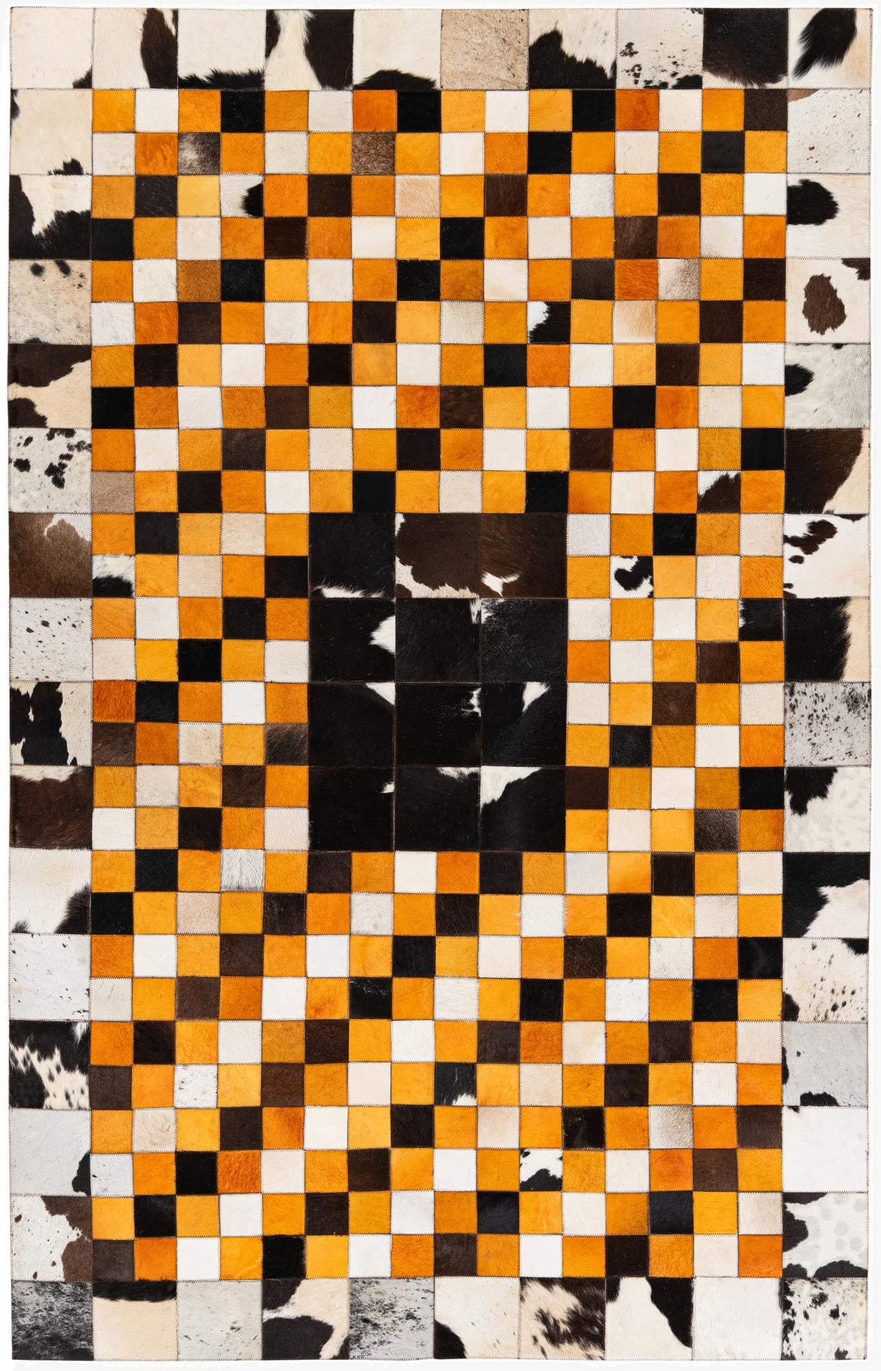 5' x 8' Cowhide Stocks Rug