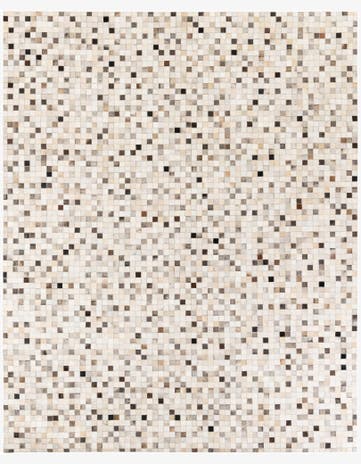 7' 11 x 9' 11 Cowhide Stocks Rug