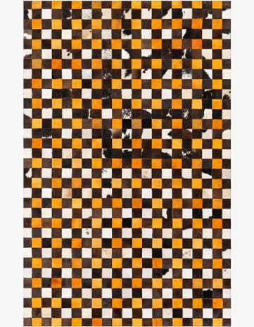 5' 1 x 8' Cowhide Stocks Rug