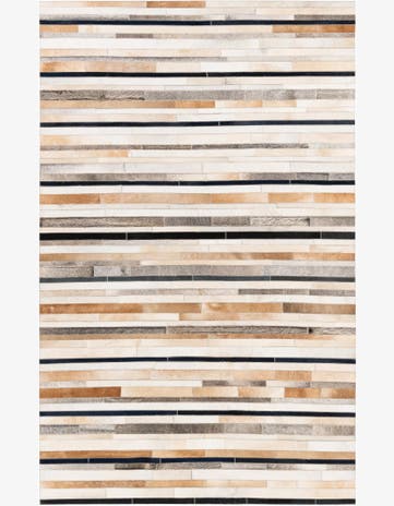 5' x 8' Cowhide Stocks Rug