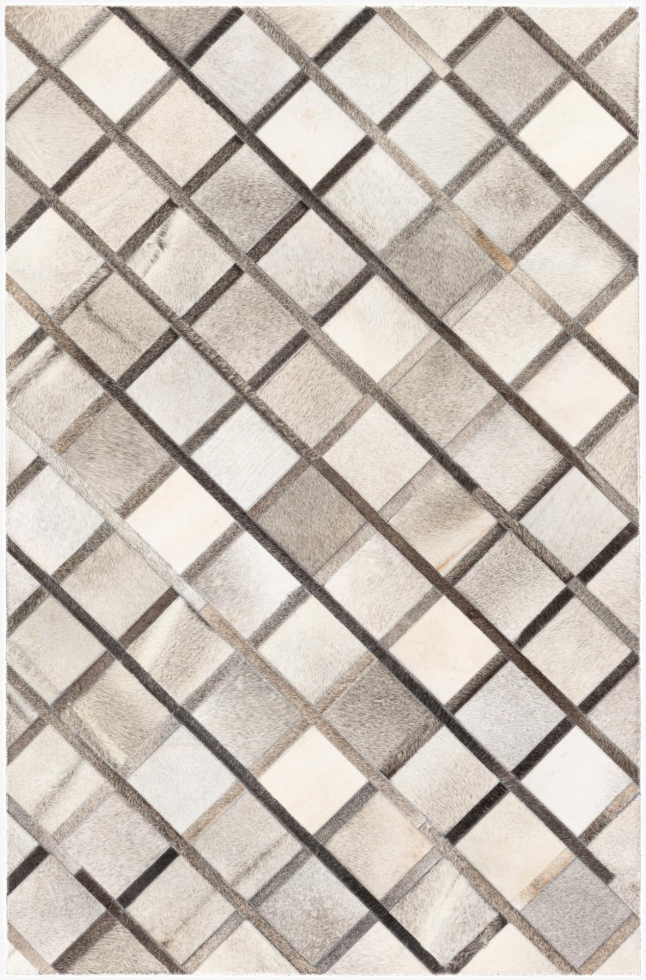 4' 1 x 6' 3 Cowhide Stocks Rug