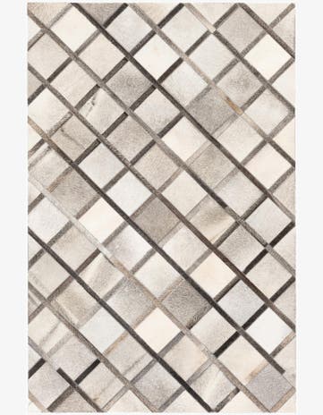 4' 1 x 6' 3 Cowhide Stocks Rug