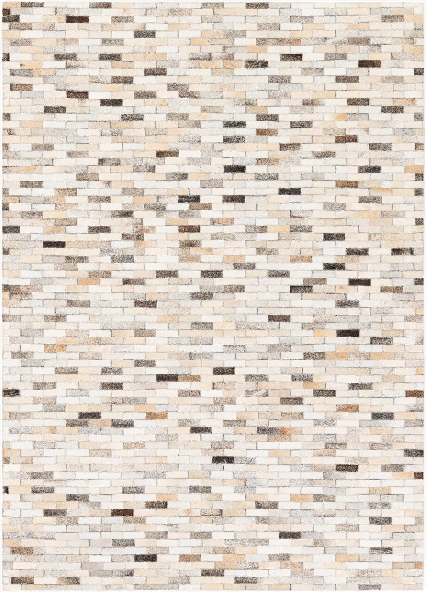 4' 8 x 6' 6 Cowhide Stocks Rug