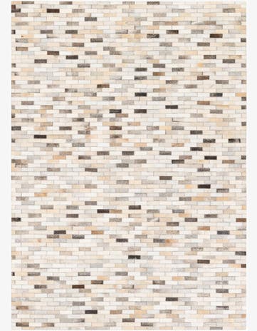 4' 8 x 6' 6 Cowhide Stocks Rug