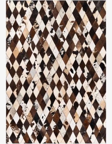 4' 8 x 6' 9 Cowhide Stocks Rug