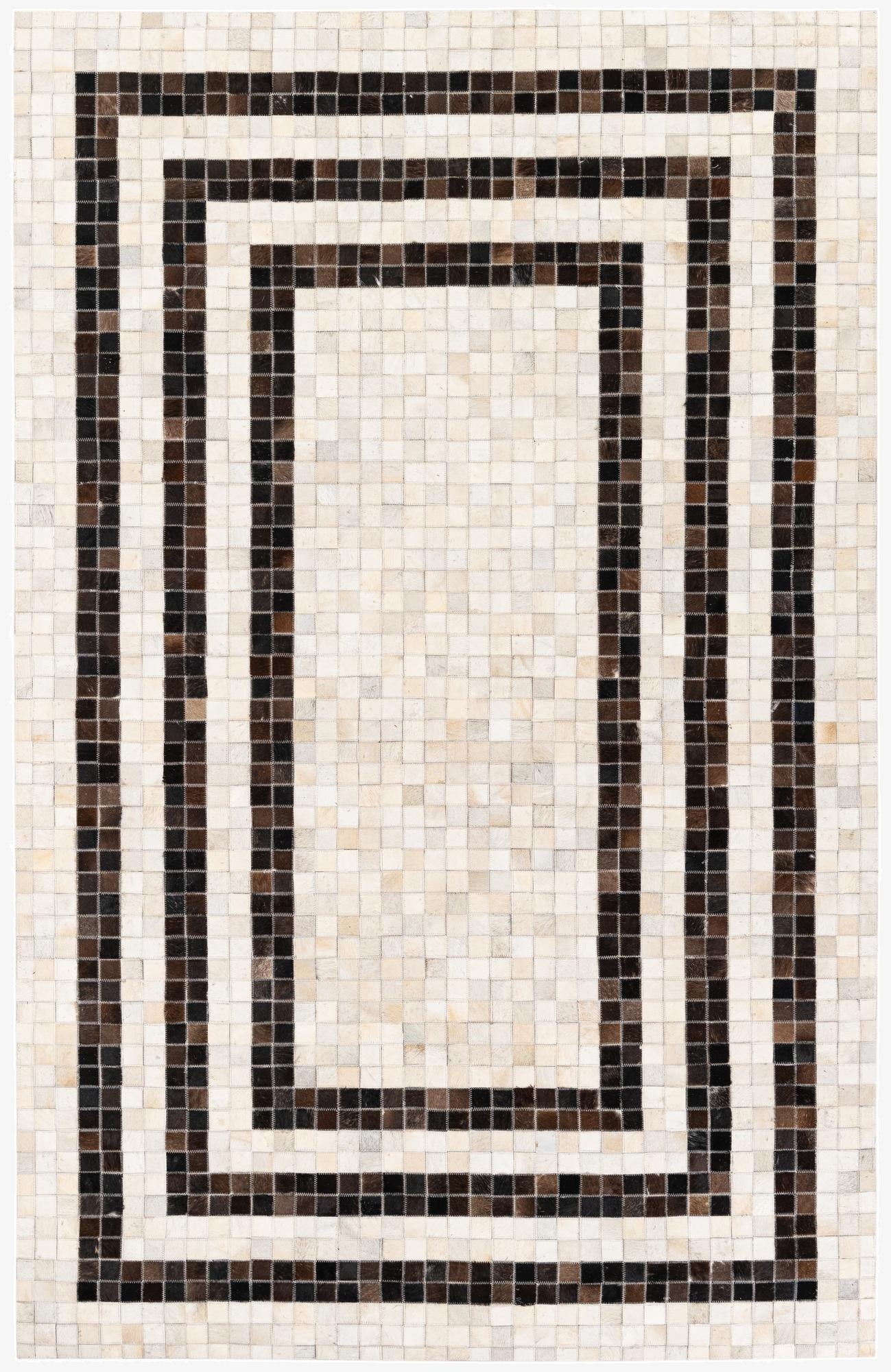 5' 1 x 8' Cowhide Stocks Rug