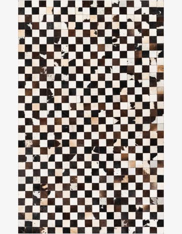 5' x 8' Cowhide Stocks Rug