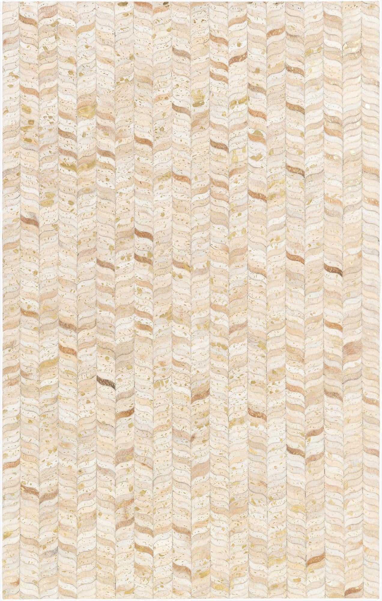 5' x 8' Cowhide Stocks Rug