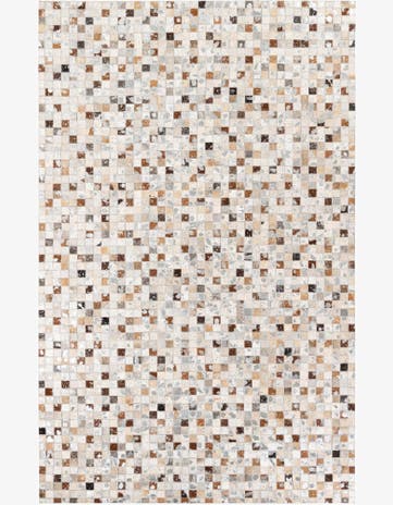 5' x 8' Cowhide Stocks Rug
