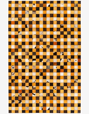 5' 2 x 8' Cowhide Stocks Rug