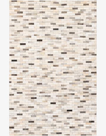 3' 11 x 6' 1 Cowhide Stocks Rug