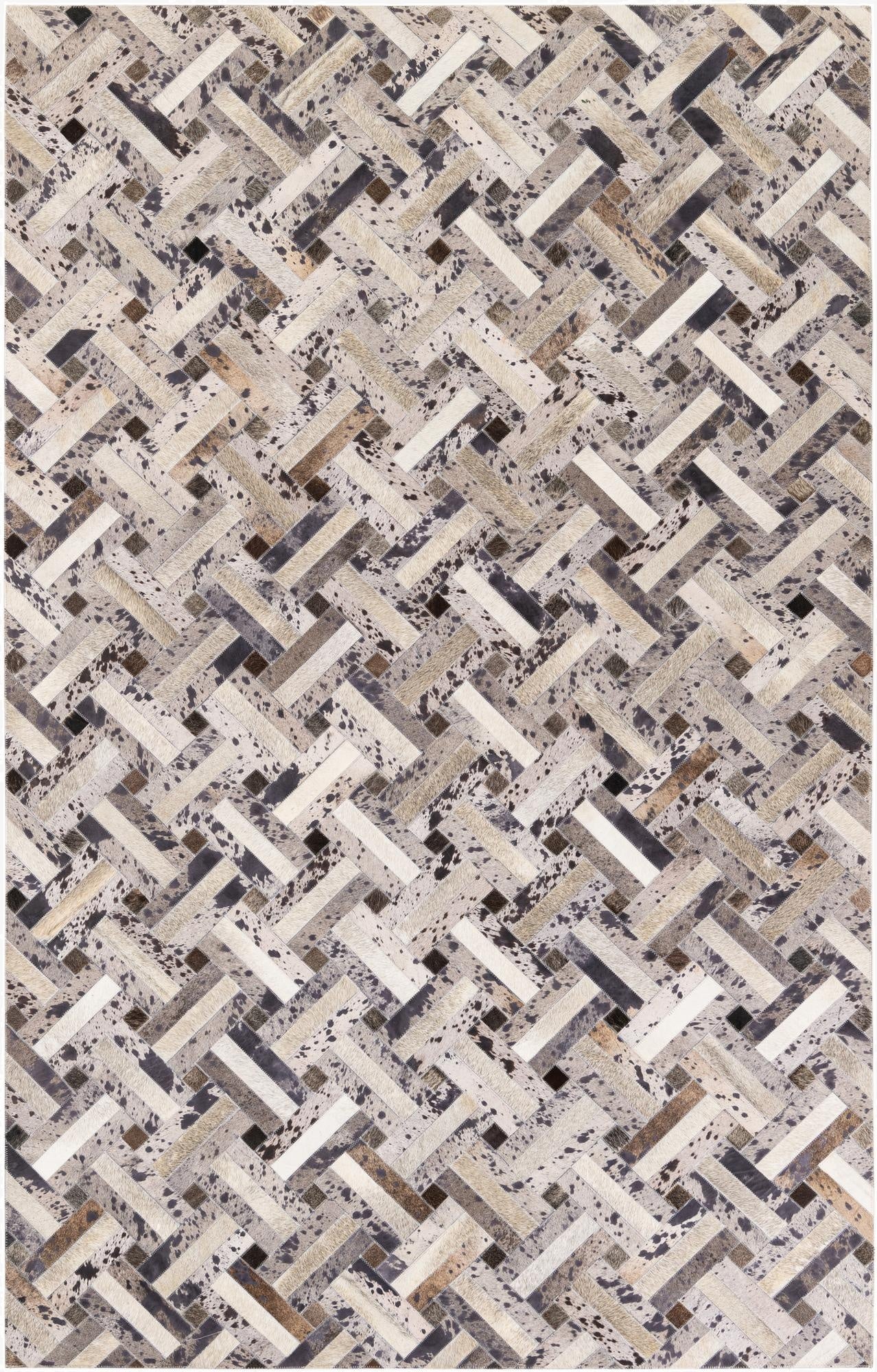 5' x 8' Cowhide Stocks Rug