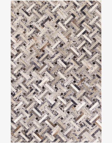 5' x 8' Cowhide Stocks Rug
