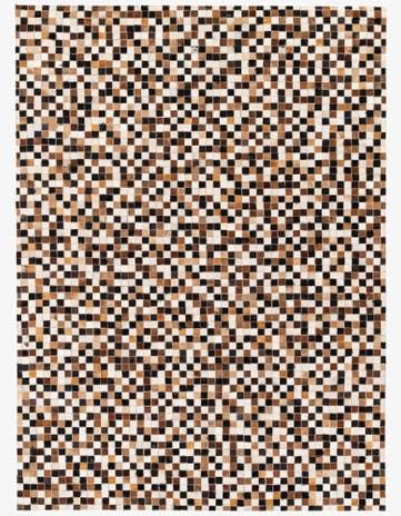 5' 6 x 7' 7 Cowhide Stocks Rug