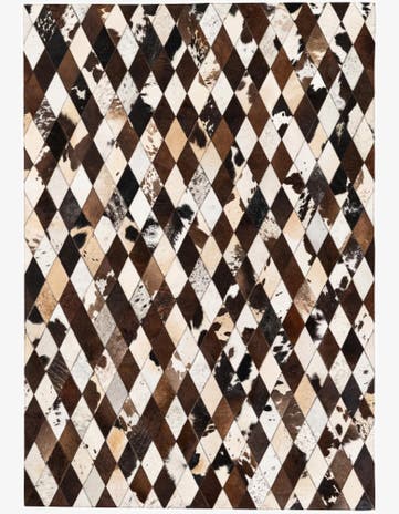 4' 8 x 6' 9 Cowhide Stocks Rug