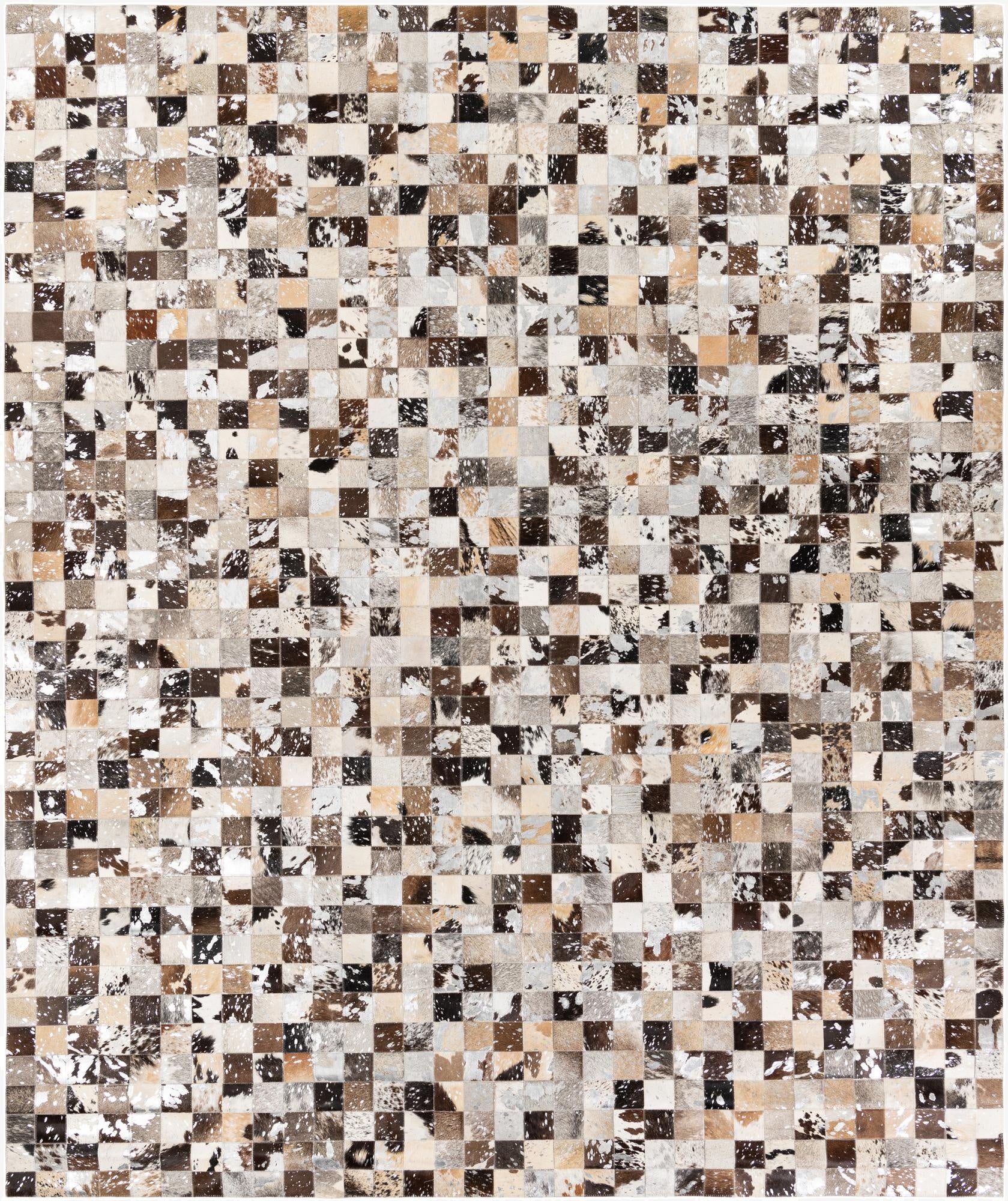 8' 3 x 9' 11 Cowhide Stocks Rug