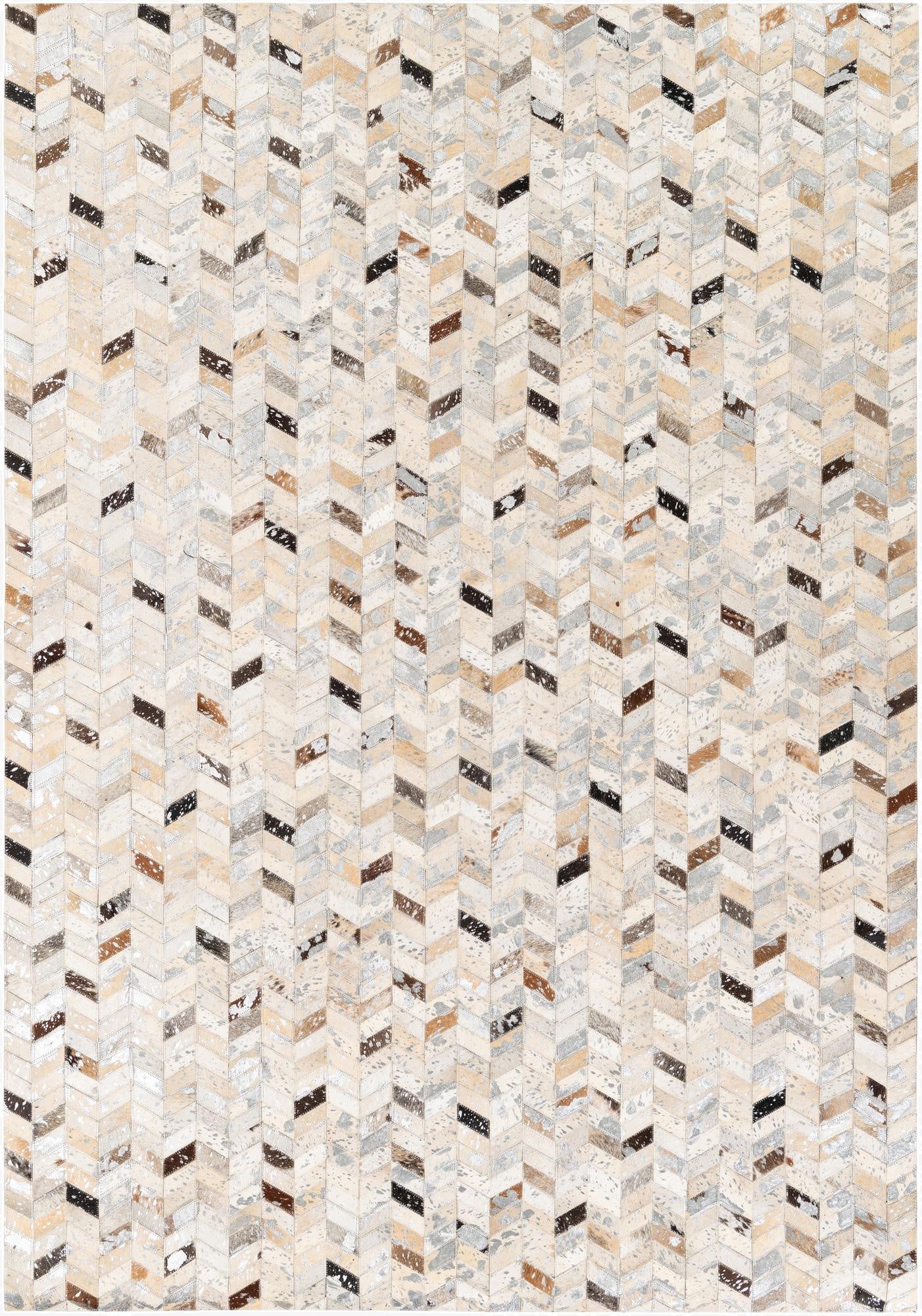 5' 4 x 7' 7 Cowhide Stocks Rug