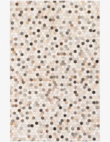 4' 11 x 7' 8 Cowhide Stocks Rug