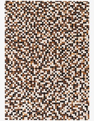 5' 6 x 7' 8 Cowhide Stocks Rug