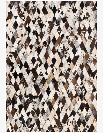 5' 8 x 7' 11 Cowhide Stocks Rug