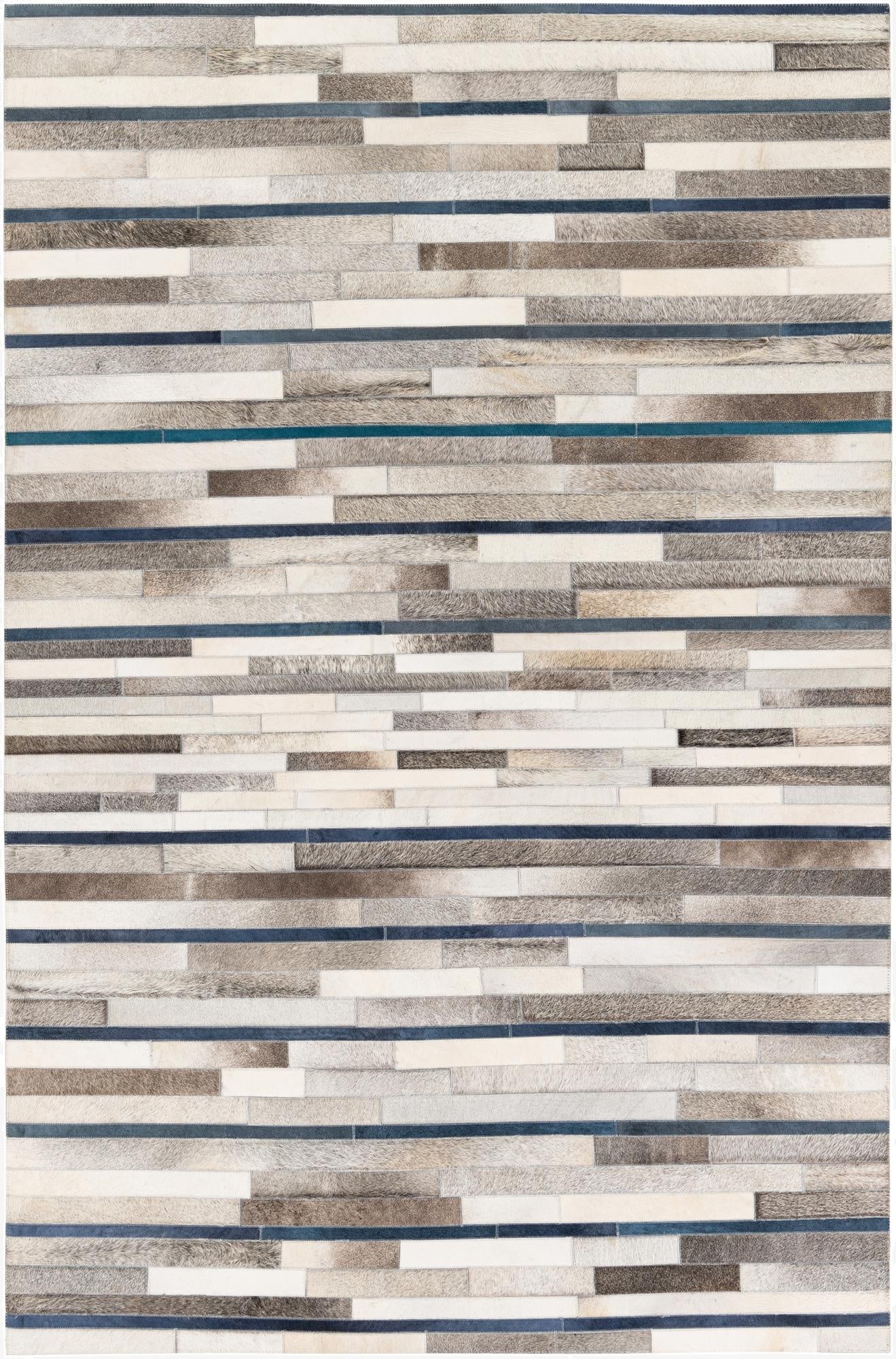 5' x 7' 10 Cowhide Stocks Rug