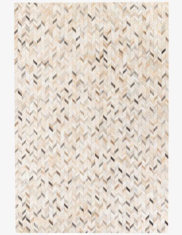 6' 8 x 9' 11 Cowhide Stocks Rug