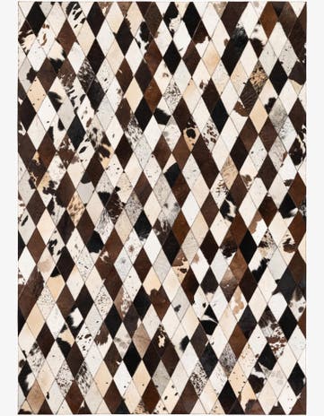 4' 9 x 6' 9 Cowhide Stocks Rug