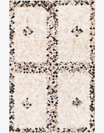 5' x 7' 11 Cowhide Stocks Rug