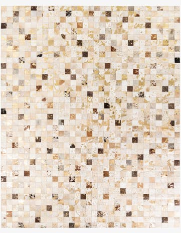 7' 10 x 9' 10 Cowhide Stocks Rug