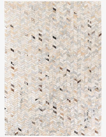 5' 3 x 7' 3 Cowhide Stocks Rug