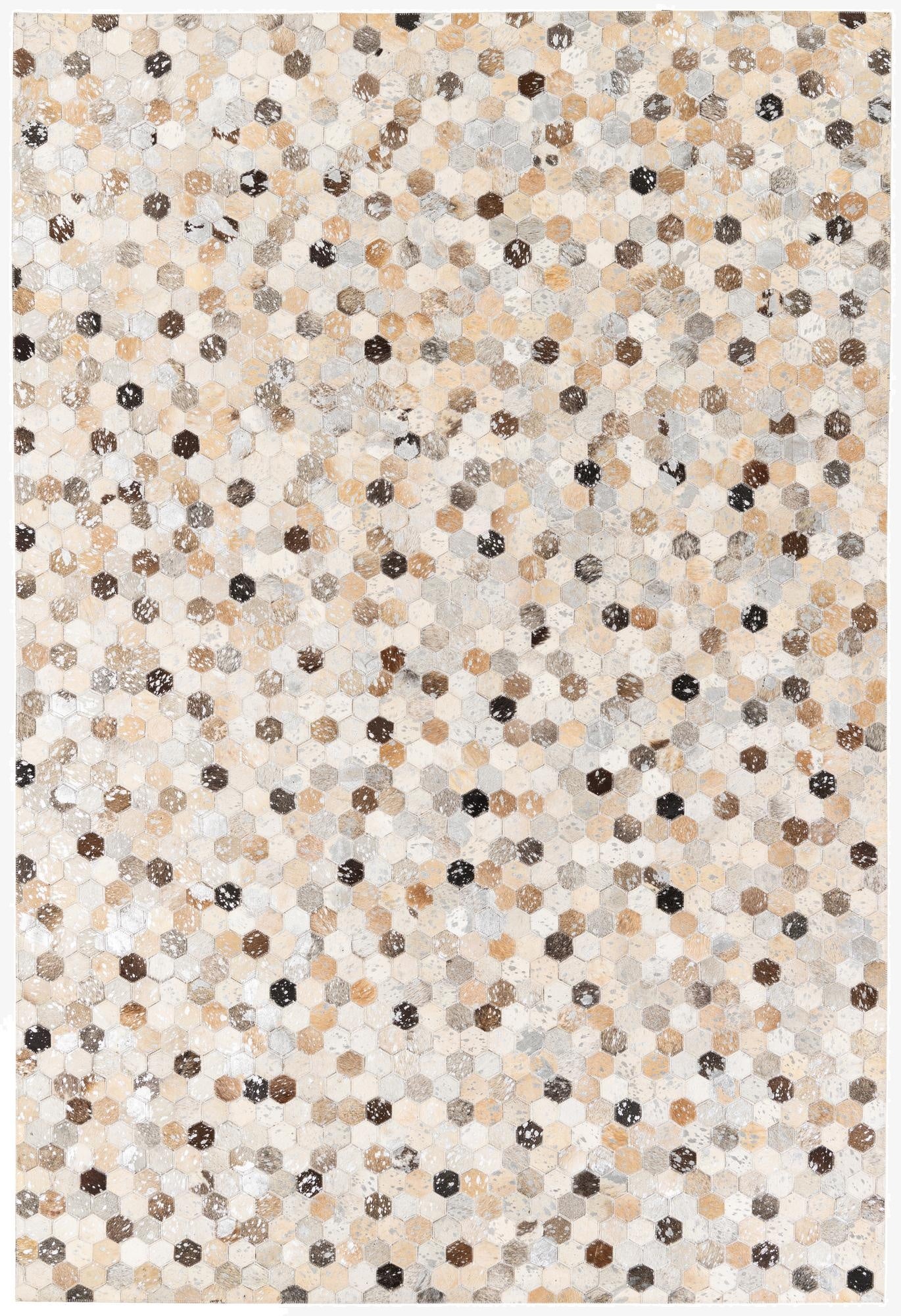 5' 3 x 7' 9 Cowhide Stocks Rug
