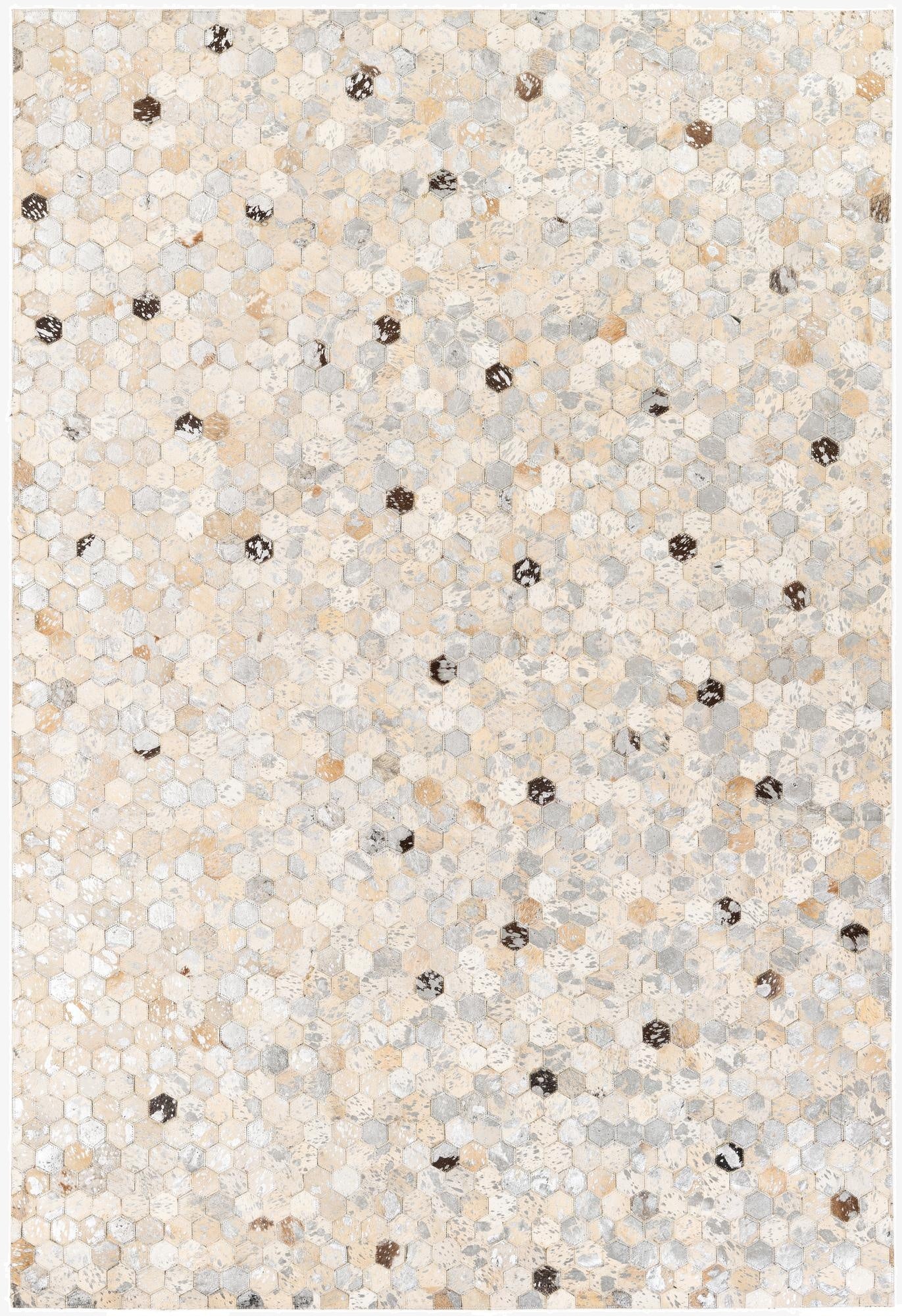 5' 3 x 7' 8 Cowhide Stocks Rug