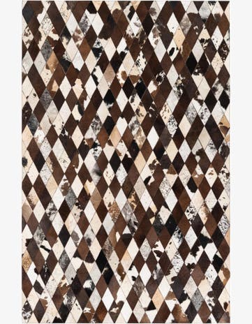 5' 2 x 8' 1 Cowhide Stocks Rug