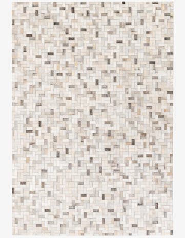 5' 7 x 8' Cowhide Stocks Rug